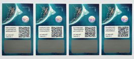 4x Swiss Crypto Stamp 1.0 - ID2 Dent Blanche mit NFT