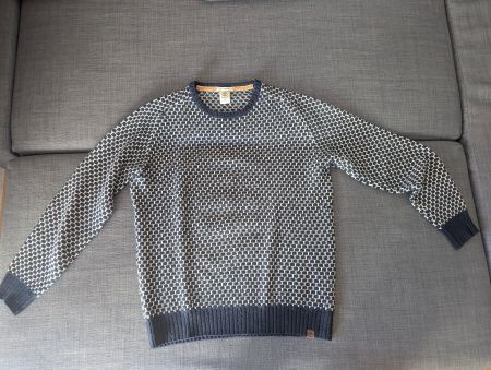 Timberland Blue-Cream sweater - L size - Used