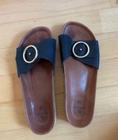Varese schwarze Sandalen mit Goldschnalle Gr.38