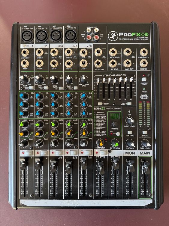 Mackie PROFX8 v2 8-Kanal Mischpult - Guter Zustand (Gebraucht) in ...