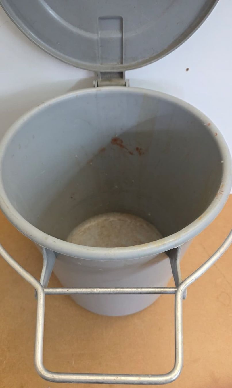 Ochsner Cestini per rifiuti: Original 22L System Ochsner Kehrichteimer Kübel – Usato da Flums venduto da Flumsantik 2