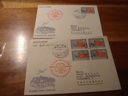 Brief+Karte Segelflug 1961, Weier im Emmental, gelaufen
