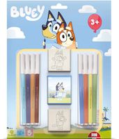 Stempelset / Filzstifte Bluey 11 Teile