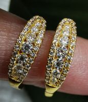 Boucles d'oreille argent avec diamants de moissanite GRA