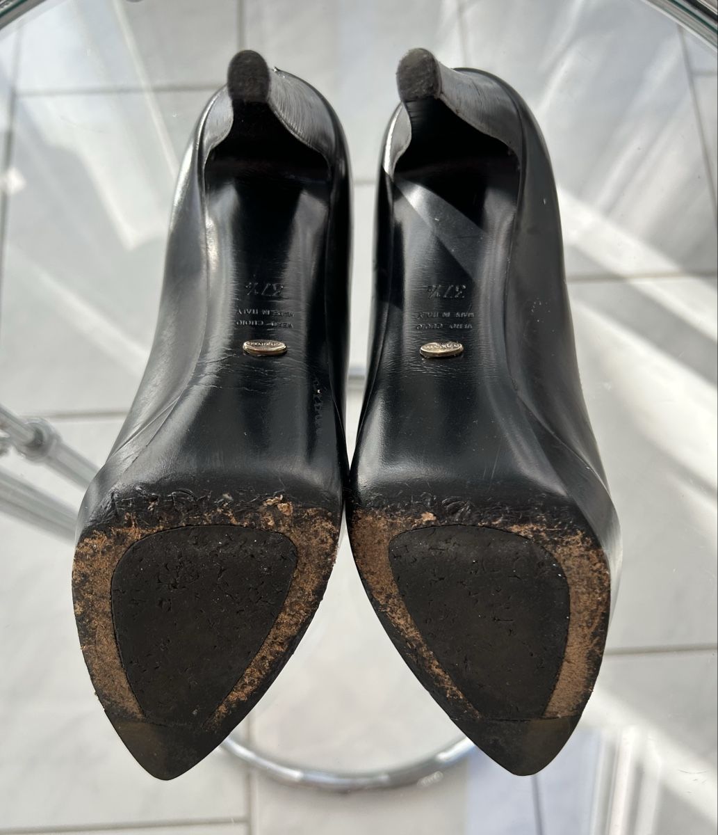 Sergio Rossi Damenschuhe: Sergio Rossi Black Leather Pumps Size 37.5 - Elegant! – Gebraucht aus Saland von ele_vc96 3