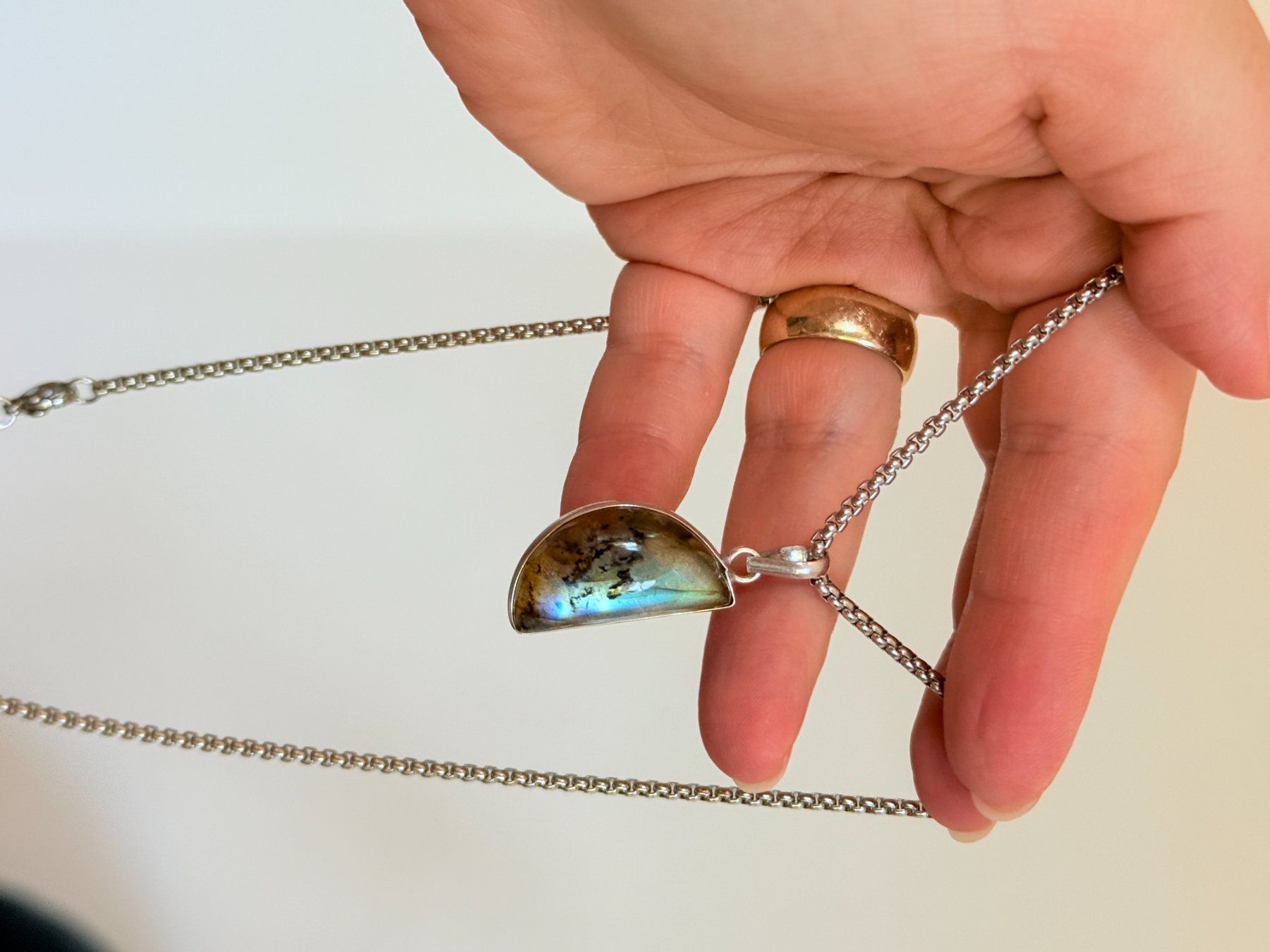 Catenine: Collier avec Labradorite – Nuovo e nell'imballaggio originale da Genève venduto da AWWA 5