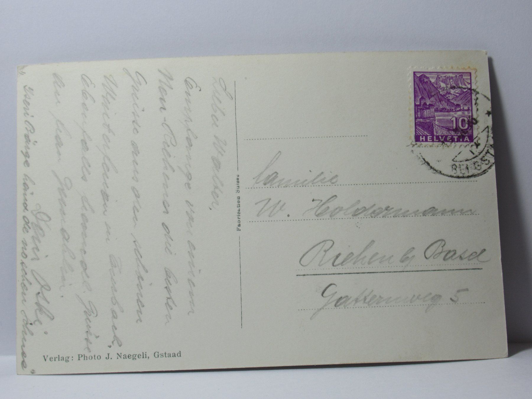 Cartoline postali: Turbachtal 1936 – Usato da Grenchen venduto da Bluemchen1900 1