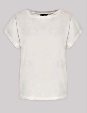 Marella Jersey Shirt JADI Kurzarm angeschnitten weiss Gr 42