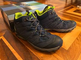 Meindl Tuam Junior, bleu/jaune, taille 35, Neuves!