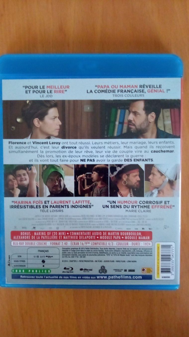 Tutti i DVDs: Blu-ray PAPA OU MAMAN – Usato da Porrentruy venduto da tupatup 1