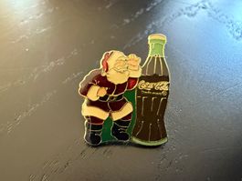 Coca-Cola Anstecknadel Santa Claus, Vintage, Top Zustand