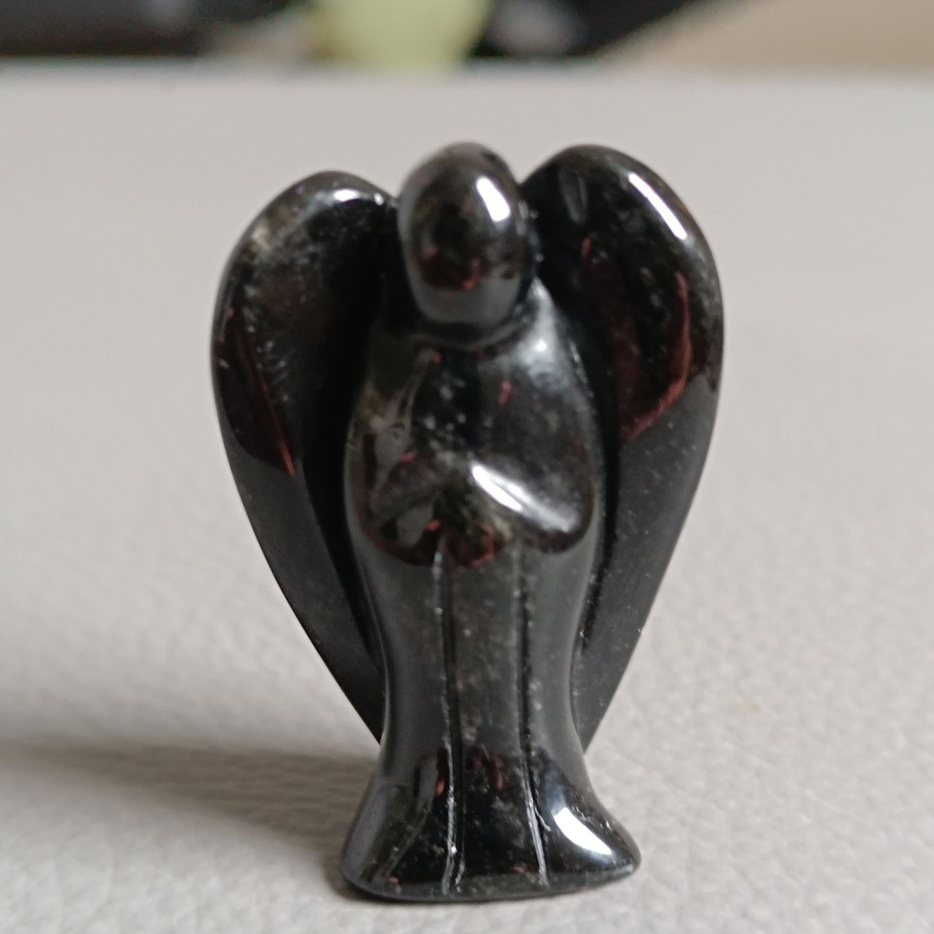 Minerali & Pietre curative: Schutzengel aus Obsidian – Nuovo (secondo la descrizione) da Altdorf SH venduto da Dossenbach 1