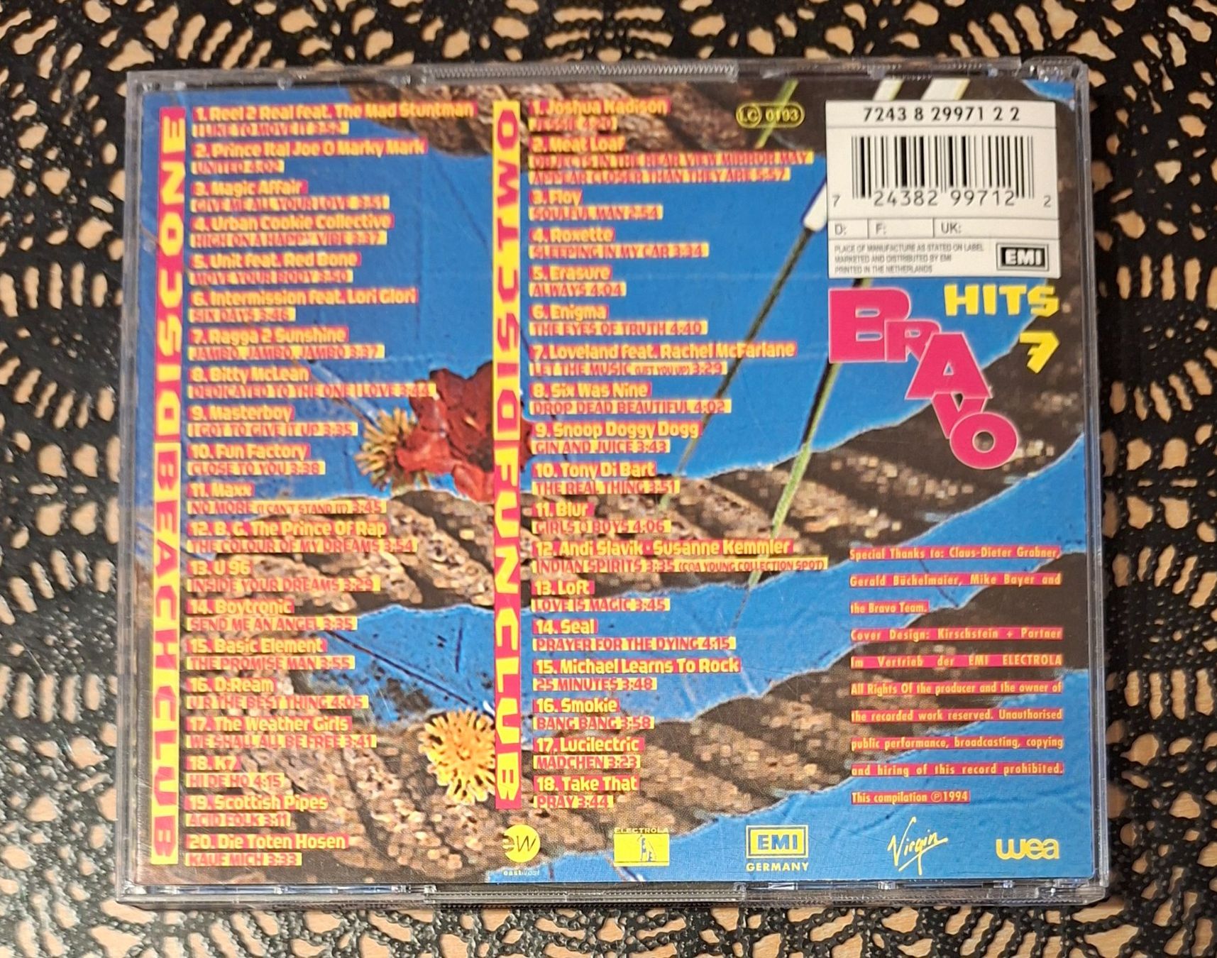 CD: Bravo Hits 7, Doppel CD, 1994, 2CD Hit Compilation, Sampler – Usato da Amriswil venduto da Celini3 1