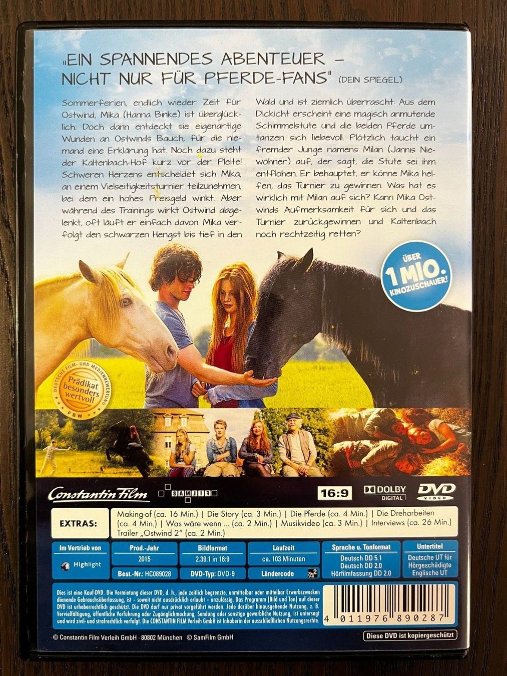 Alle DVDs: Ostwind 2 – Gebraucht aus Zürich von FilmFreunde 1