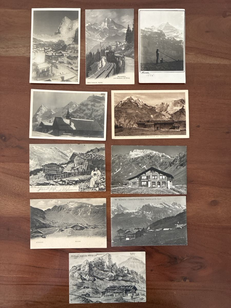 Ansichtskarten: 10 Ansichtskarten Schweiz von Mürren  BE. A – Gebraucht aus Oftringen von Cla.vD.74