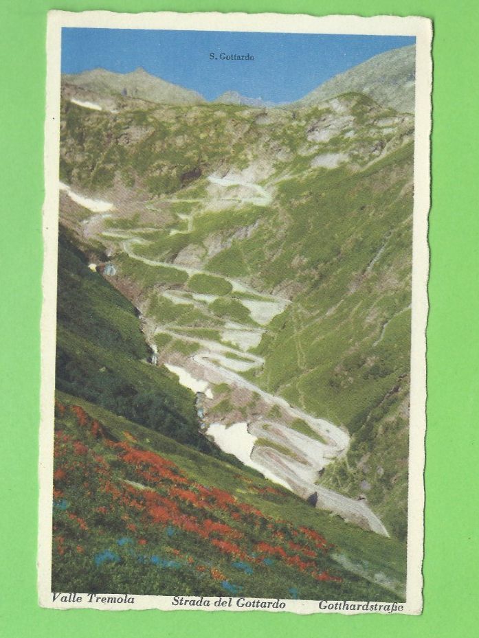 Cartoline postali: Gotthardstrasse, Tremola – Usato da Zürich venduto da t24_de