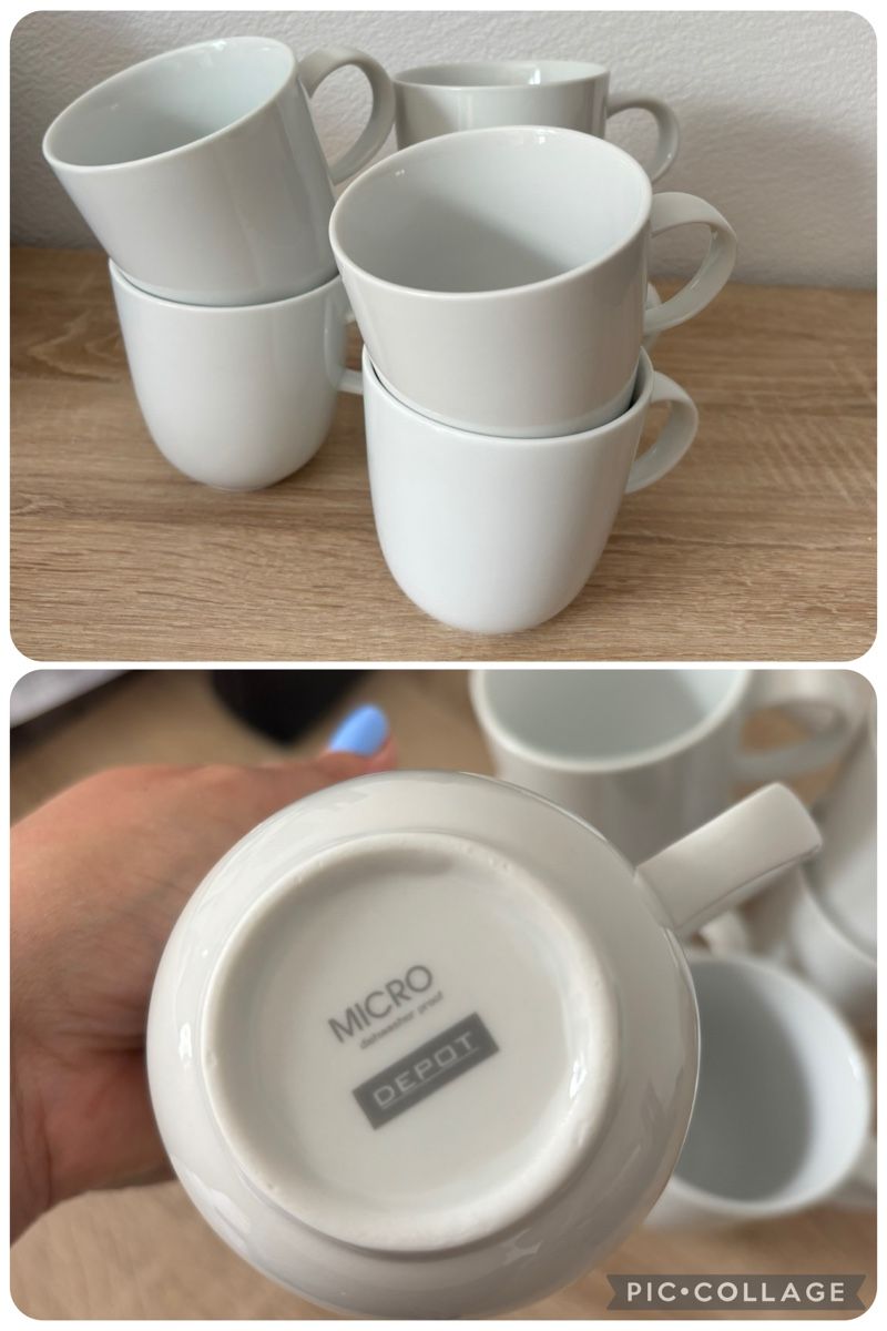 Tazze: 6x Depot Micro Tassen weiss Keramik NEU – Nuovo (secondo la descrizione) da Zizers venduto da mar_h9tn