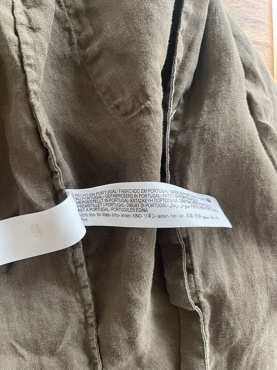 Massimo Dutti Blusen: Massimo Dutti 100% Leinen Shirt Braun/Olive – Neu (gemäss Beschreibung) aus Zürich von flo_8x2x 4