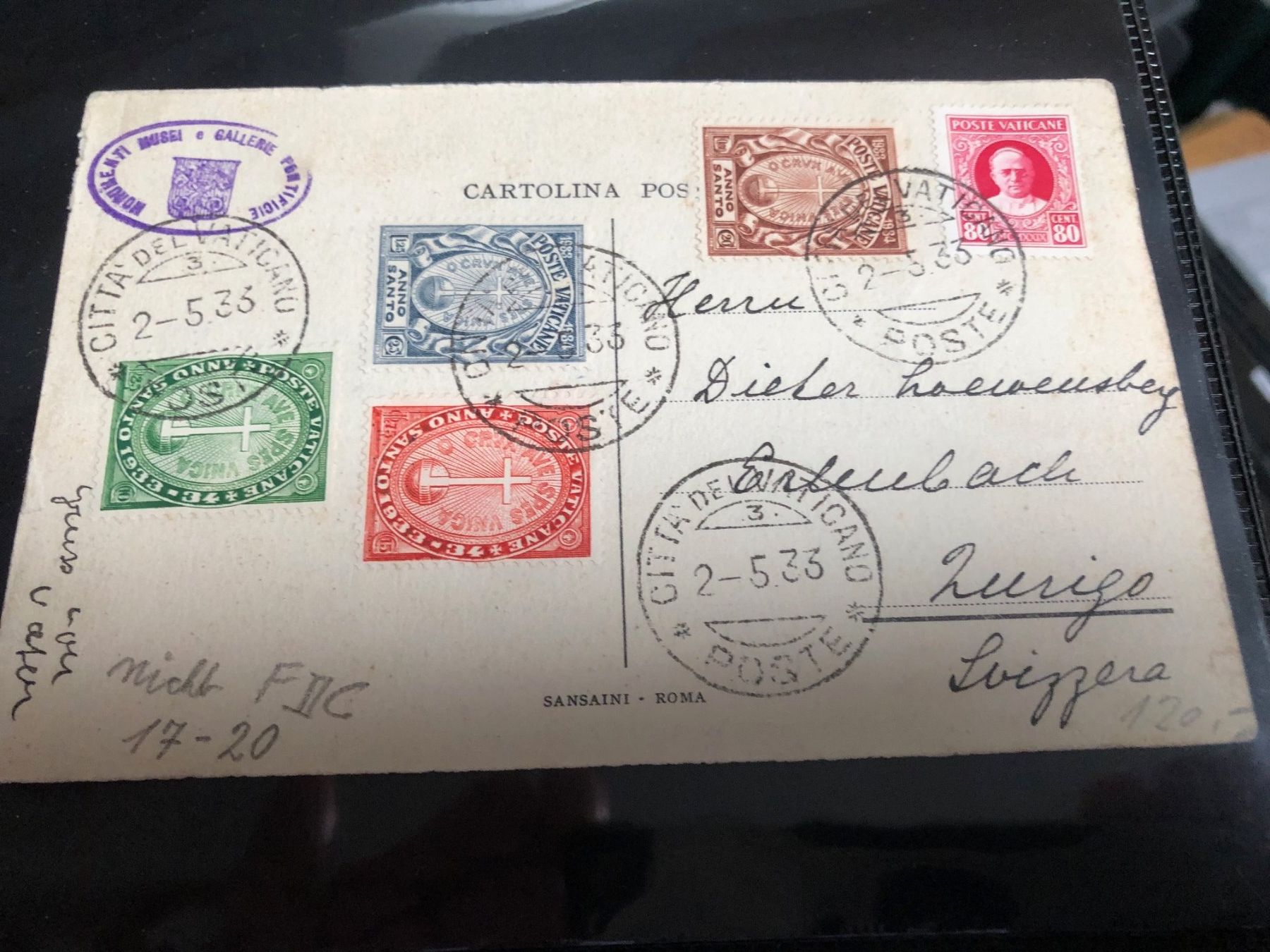 Alle Briefmarken: komplette Sammlung FDC/Briefe VATICANO - immenser Katalog ! – Gebraucht aus Lufingen von Rac0 1