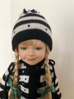 Schöne Sammlerpuppe Zopfmädchen 💚🤍❤️