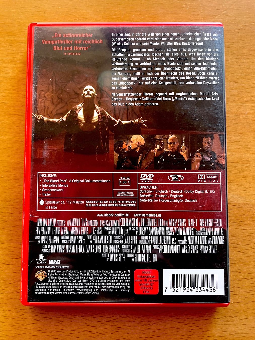 Alle DVDs: DVD Blade II mit Wesley Snipes – Gebraucht aus Rickenbach BL von Morlog 2