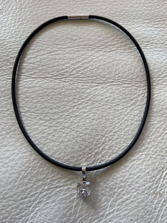 Pendentif Grand Modèle Signé Pierre Lang En Rhodium - Bijou Occasion élégant Et Brillant