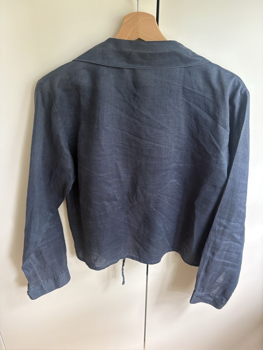Blusen: Navy blau Leinen bluse S – Gebraucht aus Zürich von ritzo1 1