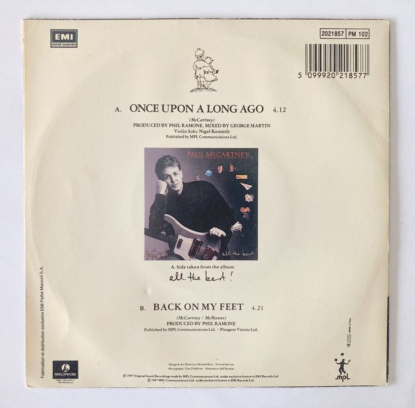 Schallplatten: PAUL McCARTNEY - ONCE UPON A LONG AGO – Gebraucht aus Bottens von hotter-than-hell 1