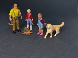 Schleich Figur Mensch Abenteuer Pfadfinder Feuerstelle Feuer