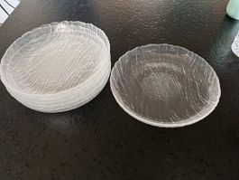 Teller iittala Finnland Glasteller Dessertteller Geschirr
