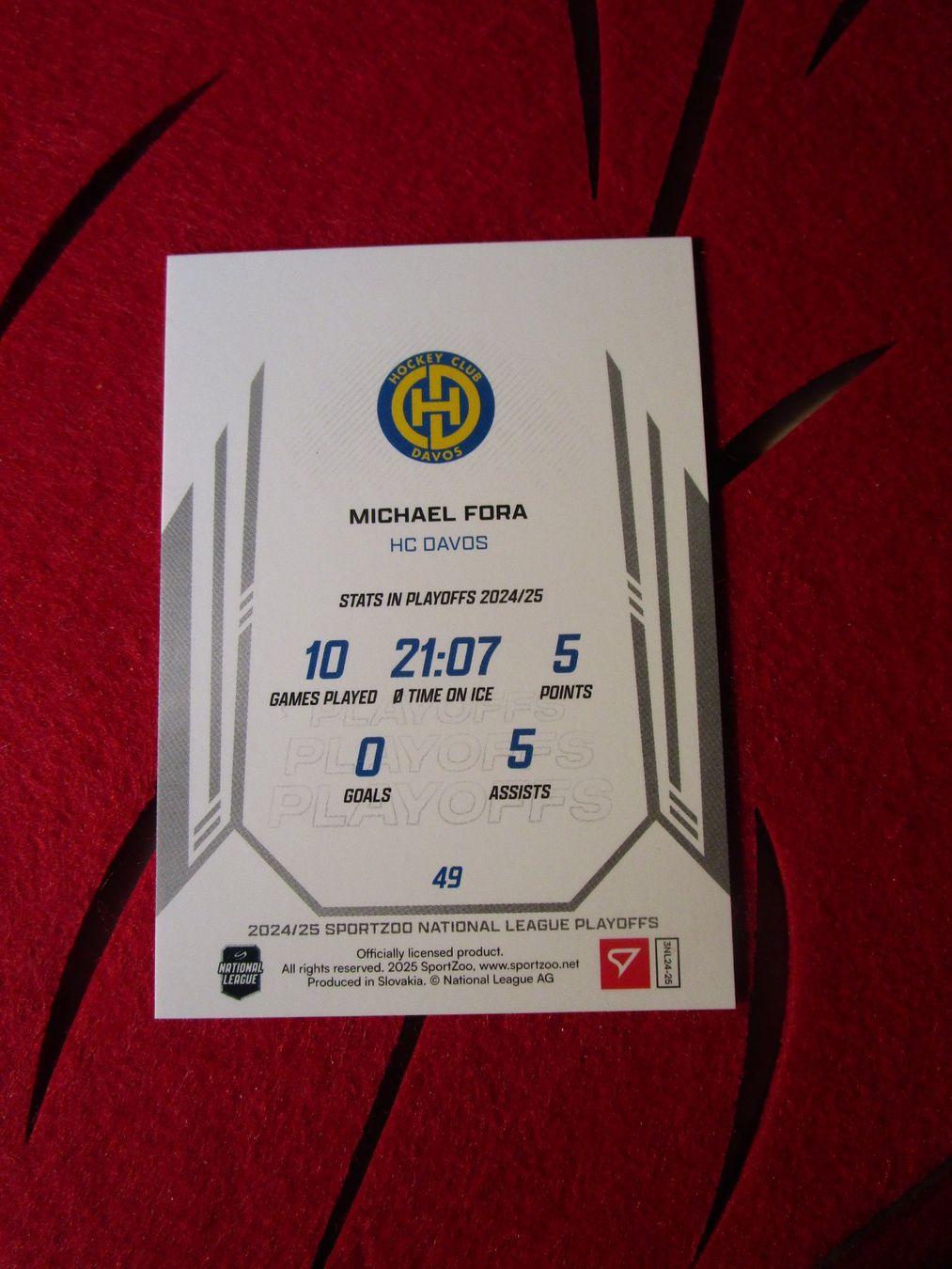 Autografi: HC DAVOS MICHAEL FORA AUTOGRAMM SAMMEL KARTE – Usato da GUTENSWIL venduto da Alpina6 1