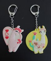 2x Lama Schlüsselanhänger neu