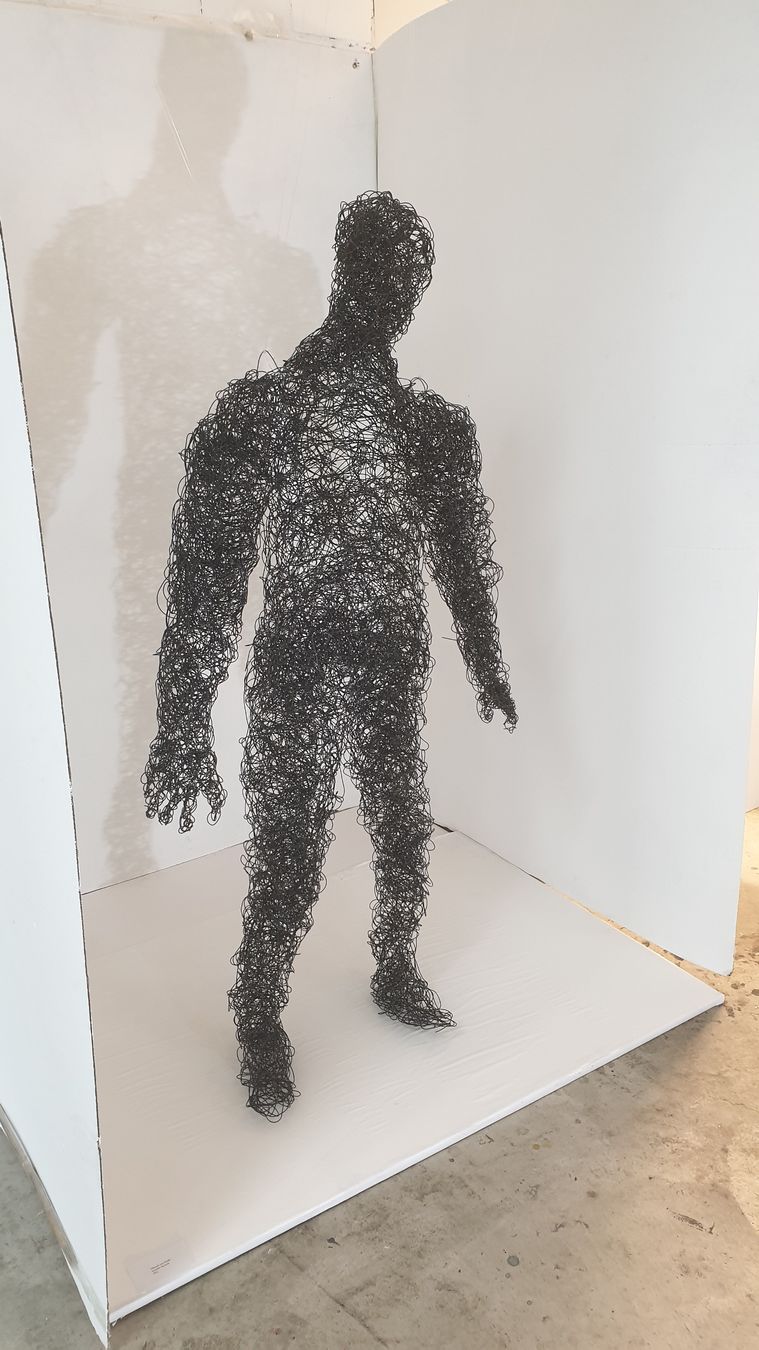 Skulpturen & Statuen: Drahtskulptur "Der Denker" - Einzigartiges Kunstobjekt – Neu (gemäss Beschreibung) aus Wattwil von weber61