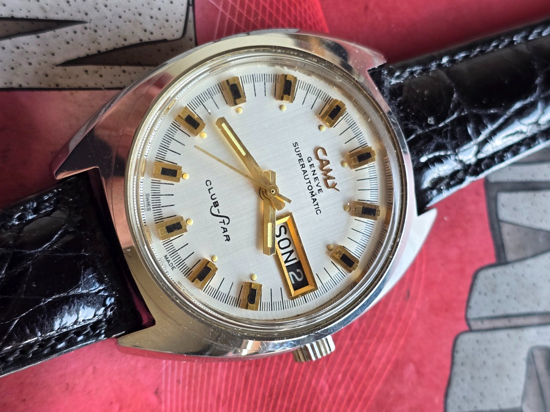 Uhren: 397 Camy Superautomatic Club-Star day date wunderschoen – Gebraucht aus Muri AG von Corredor