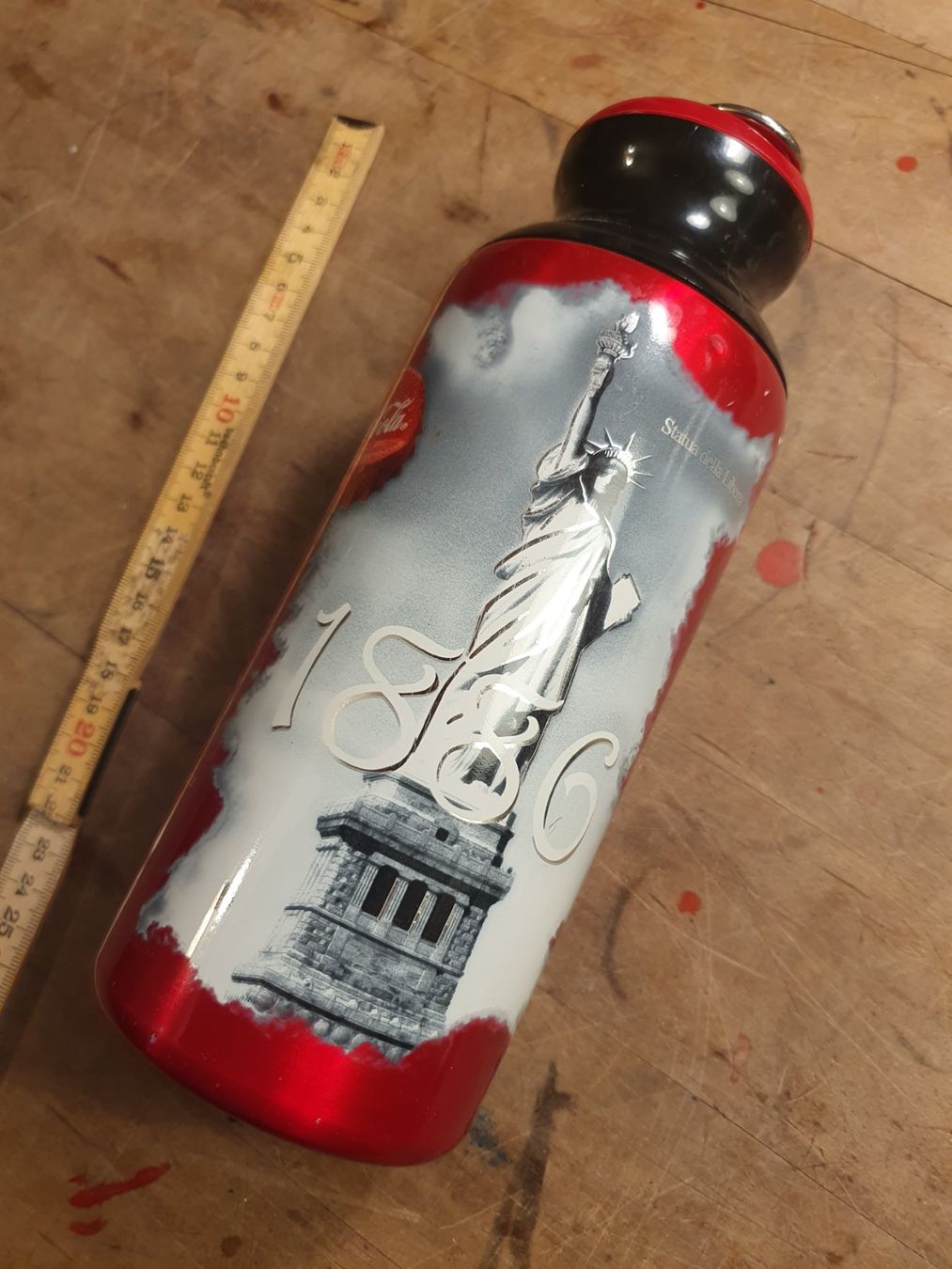 Trinkflaschen & Thermosflaschen: Trinkflasche Alu USA Motiv – Gebraucht aus Zürich von loosebone