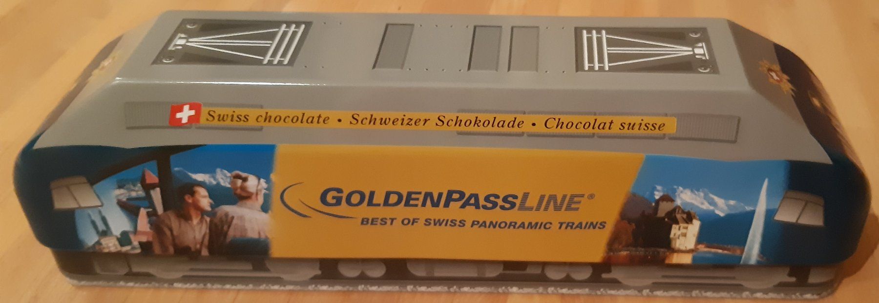 Barattoli: Kunst-Blechdose; "GoldenPassLine" – Usato da Trubschachen venduto da MarianneJ01