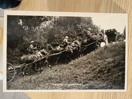 Echt Photo Karte / Im schwierigen Gelände Gelaufen ca. 1939