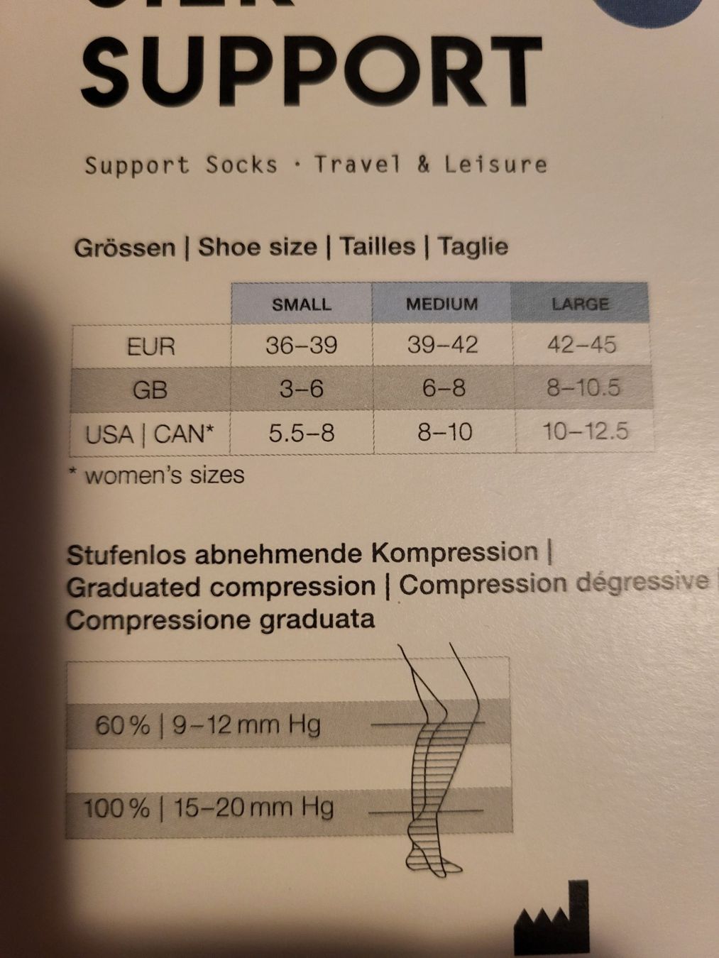 Chaussettes: Venosan silk support  StützsockenM – D'occasion à Mollis par reiver 2
