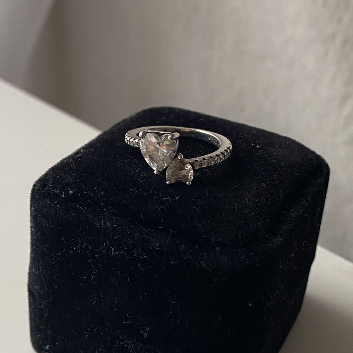 Ringe: Silber 925 Doppelte Herz Ring – Gebraucht aus Givisiez von dor_xb9k 2