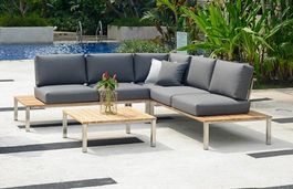 Garten Lounge Love (wetterfest), ohne Tisch
