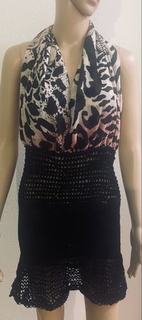 Kleid Damen Leopard Print Grösse M neu