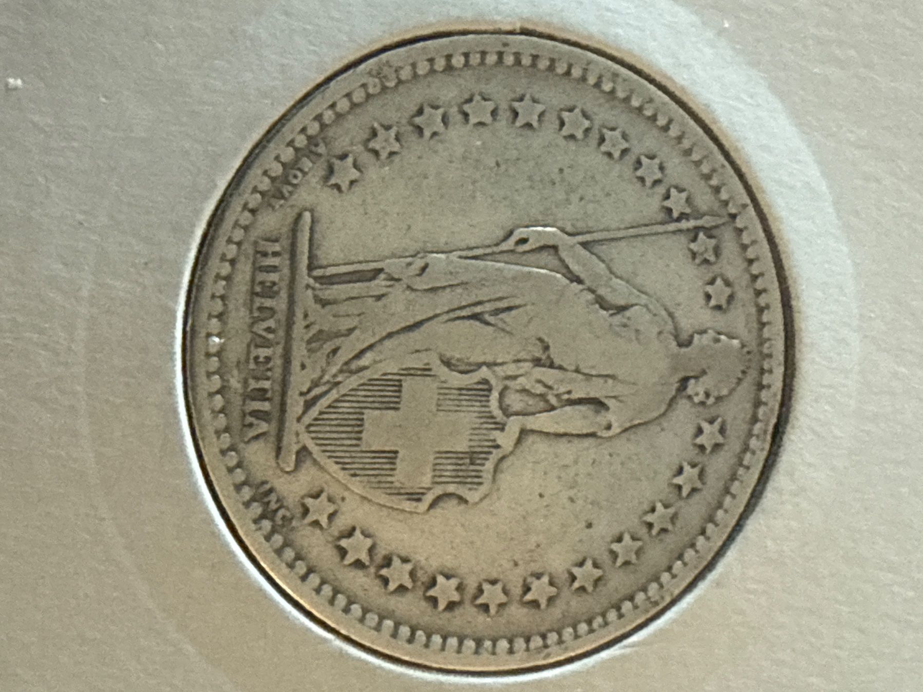 Tutti le monete: Swiss 2 francs 1903 Silver Coin – Usato da Pully venduto da ta571 2