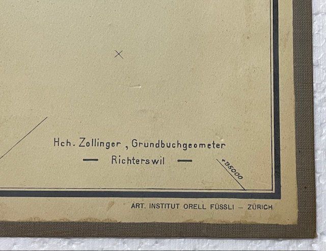 Cartine & Atlanti: Übersichtsplan / Karte - Gemeinde Richterswil – Usato da Oberrieden venduto da Ket25 3