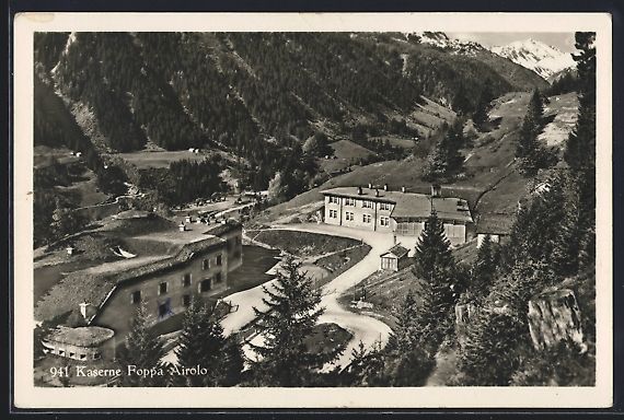 Cartoline postali: AK Airolo, Kaserne Foppa-Airolo – Usato da Berlin venduto da bartko-reher