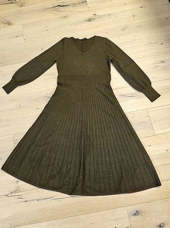 Zero Strickkleid, Grösse 42, Khaki, Herbst-Look, Neu