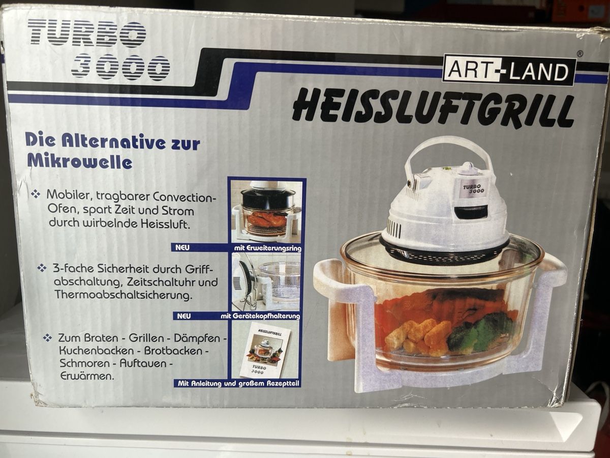 Elettrodomestici da cucina: Neu Turbo 3000 Heissluftgrill – Nuovo e nell'imballaggio originale da Dulliken venduto da Lindt.1845 4