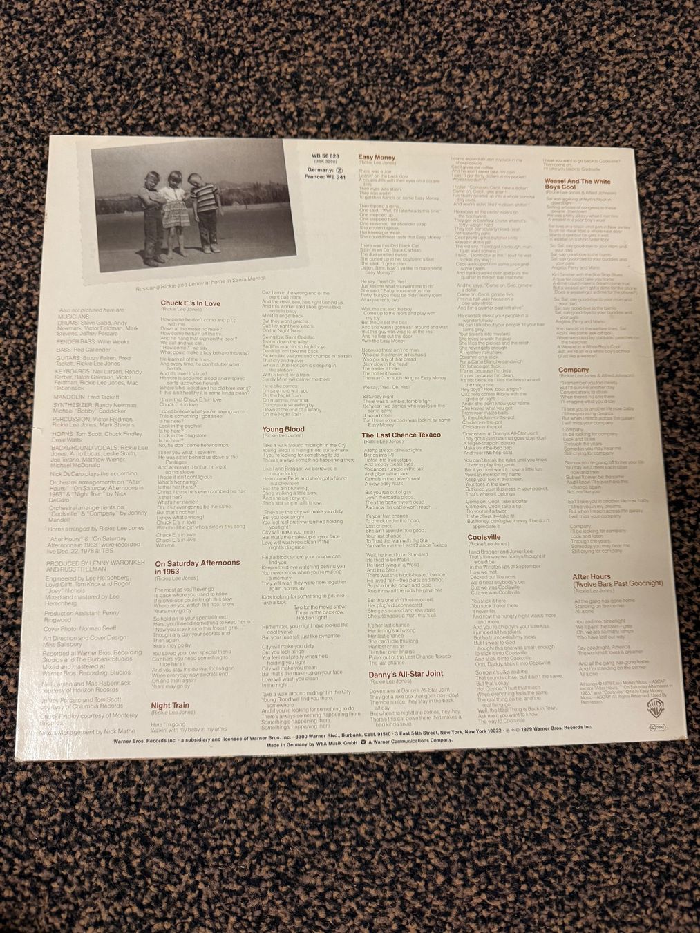 Dischi in vinile: Schallplatte / Rickie Lee Jones – Usato da Freidorf TG venduto da sarotiko 1