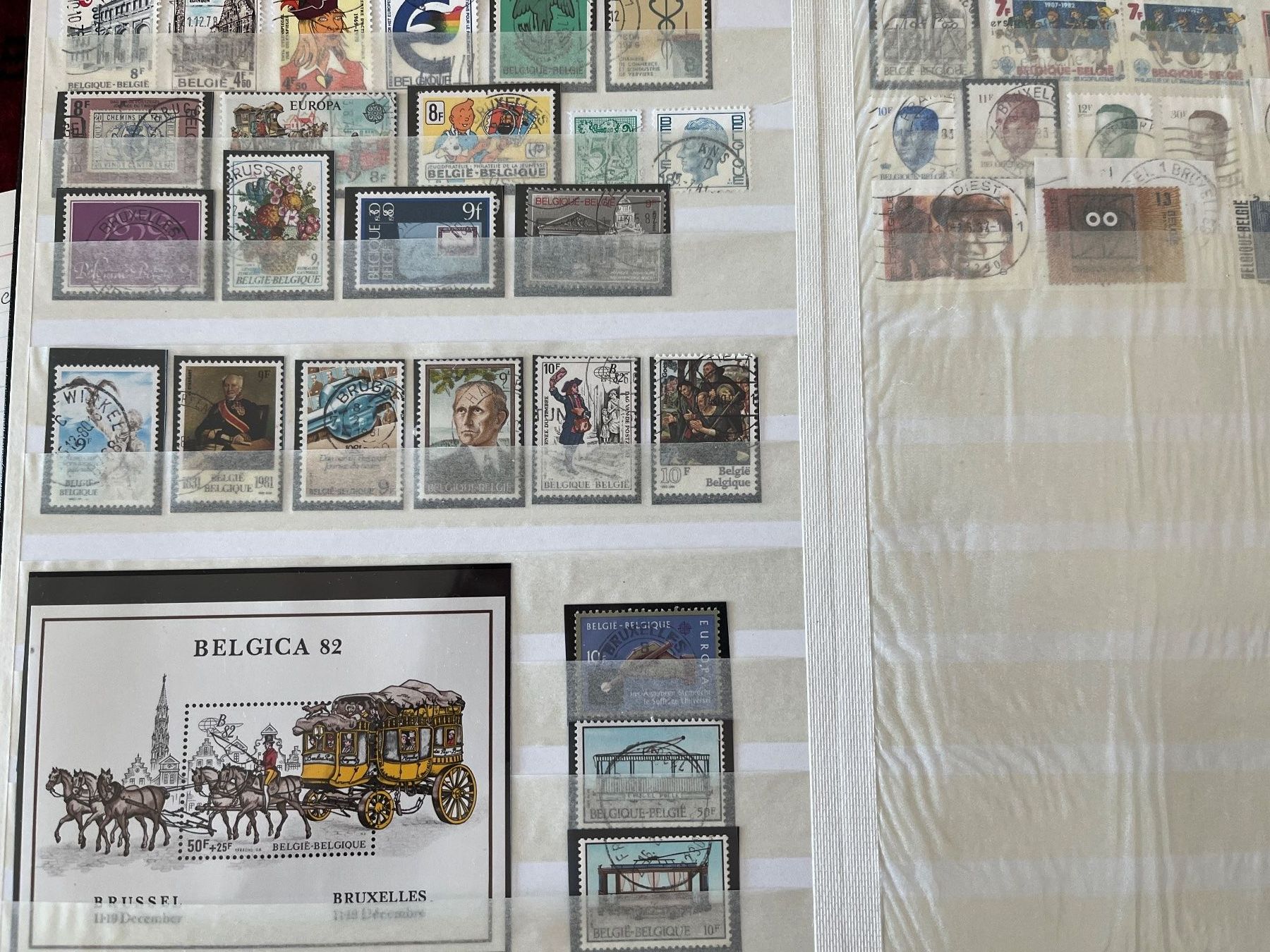Tutti i francobolli: Briefmarken Sammlung Belgien – Usato da Stetten AG venduto da Brissago25 5