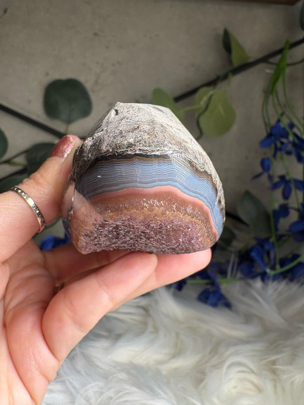 Pietre preziose: Uruguay Rainbow Amethyst Geode – Nuovo (secondo la descrizione) da Neuheim venduto da m.hald 3