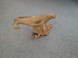 Holzskulptur Seehund Robbe Deko Figur Handarbeit Unikat